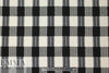 famous designer Italian crinkle cotton plaid woven