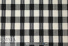 famous designer Italian crinkle cotton plaid woven .875 yds