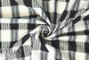famous designer Italian crinkle cotton plaid woven .875 yds