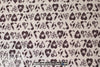 French puckered weave stretch cotton - eggplant/gray 1.875 yds
