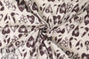 French puckered weave stretch cotton - eggplant/gray