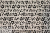 French puckered weave stretch cotton - black/gray 1.75 yd
