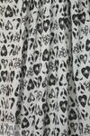 French puckered weave stretch cotton - black/gray