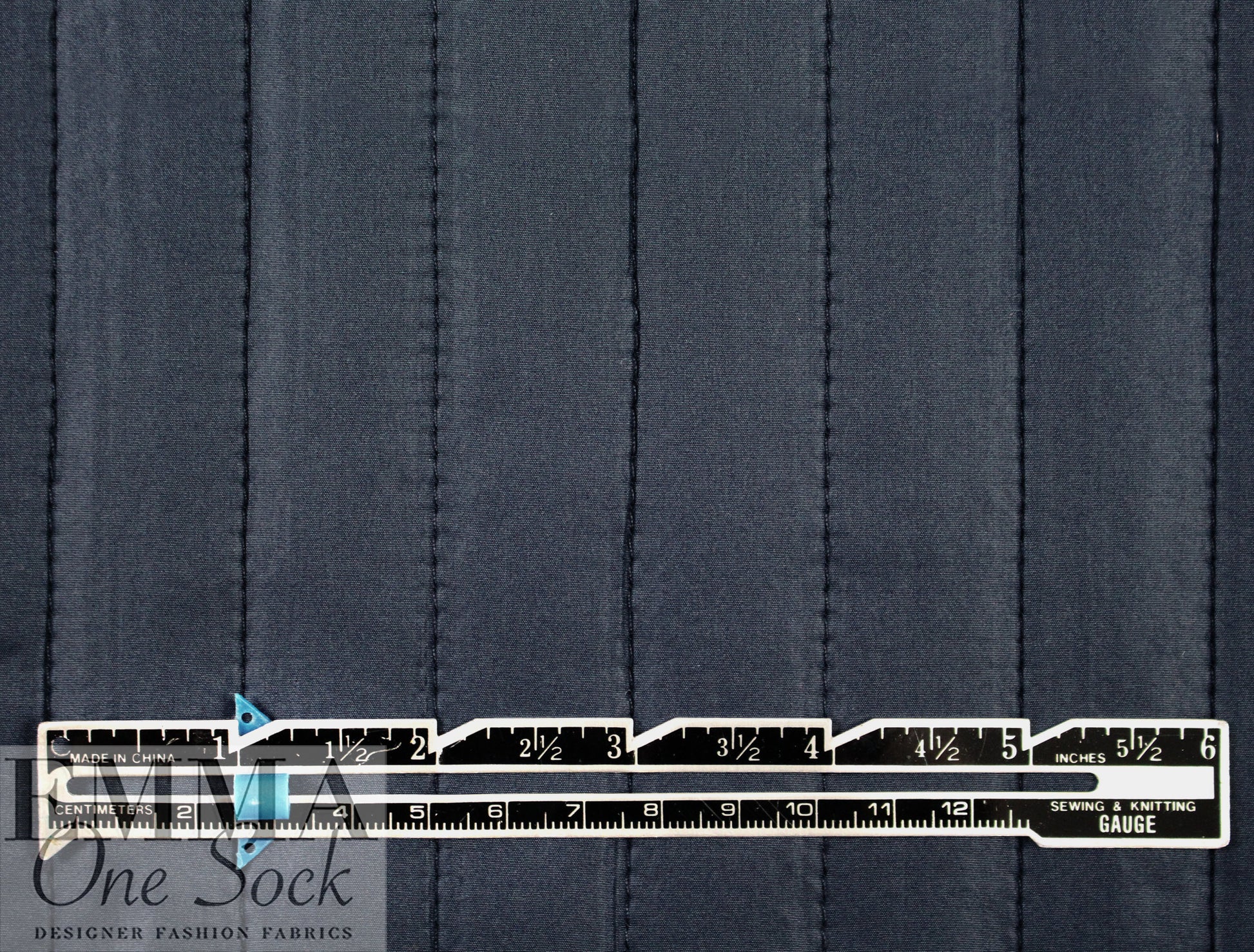 vertical stripe 'puffer' jacketwear - deep space 1.625 yds