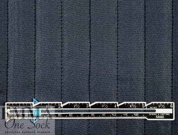 vertical stripe 'puffer' jacketwear - deep space 1.25 yds