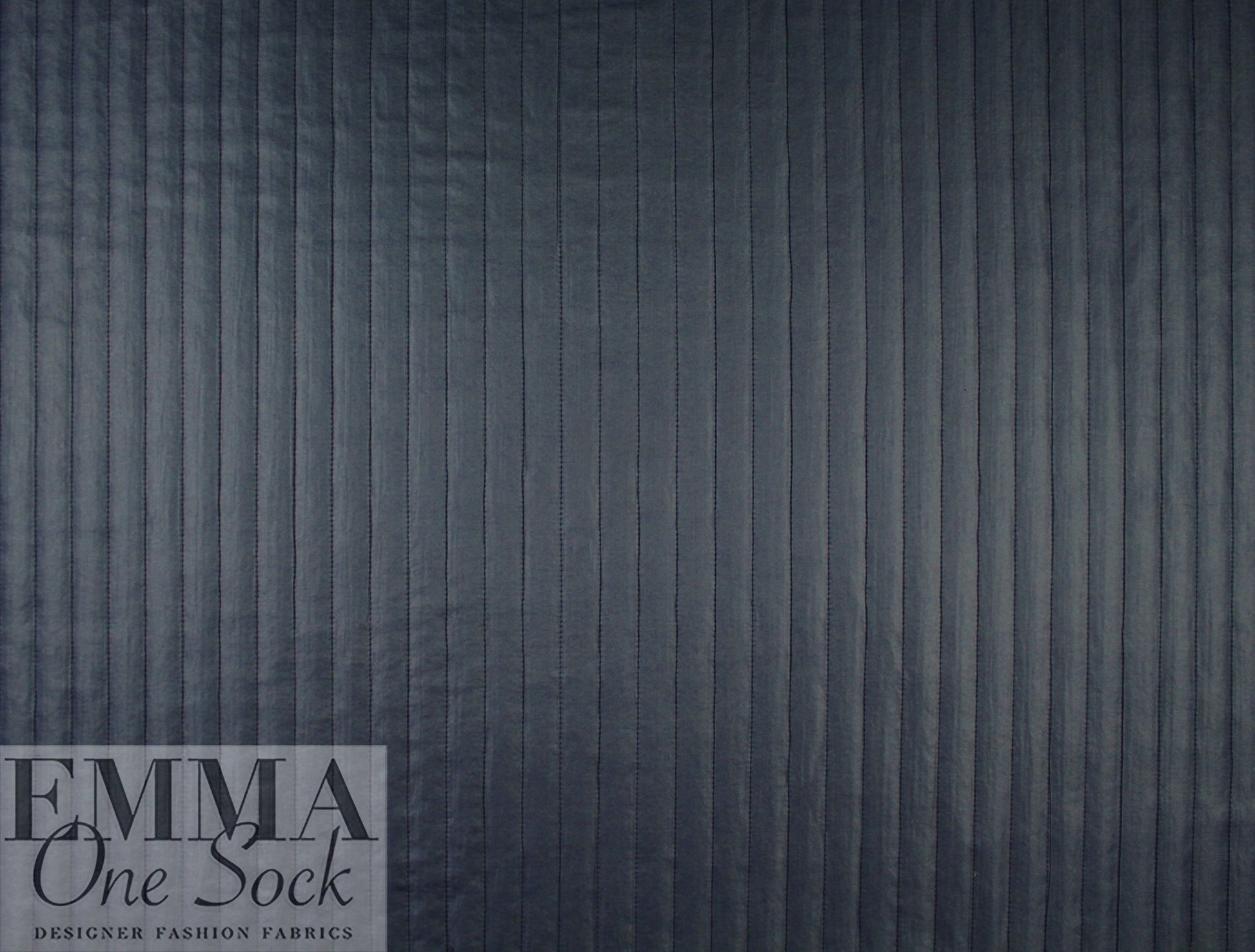 vertical stripe 'puffer' jacketwear - deep space 1.25 yds