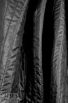 vertical stripe 'puffer' jacketwear - black 1.75 yds