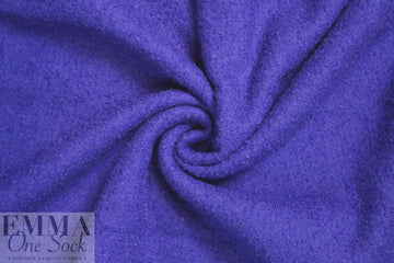 famous designer Italian wool/mohair boucle' - imperial blue