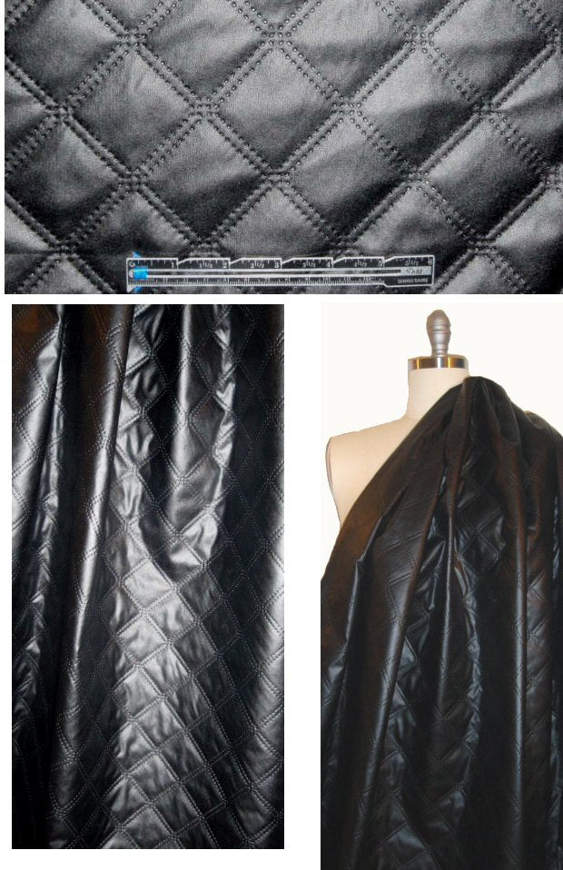 large diamond quilted jacketwear - black