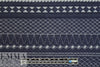 French 3-ply quilted-look knit - navy/white