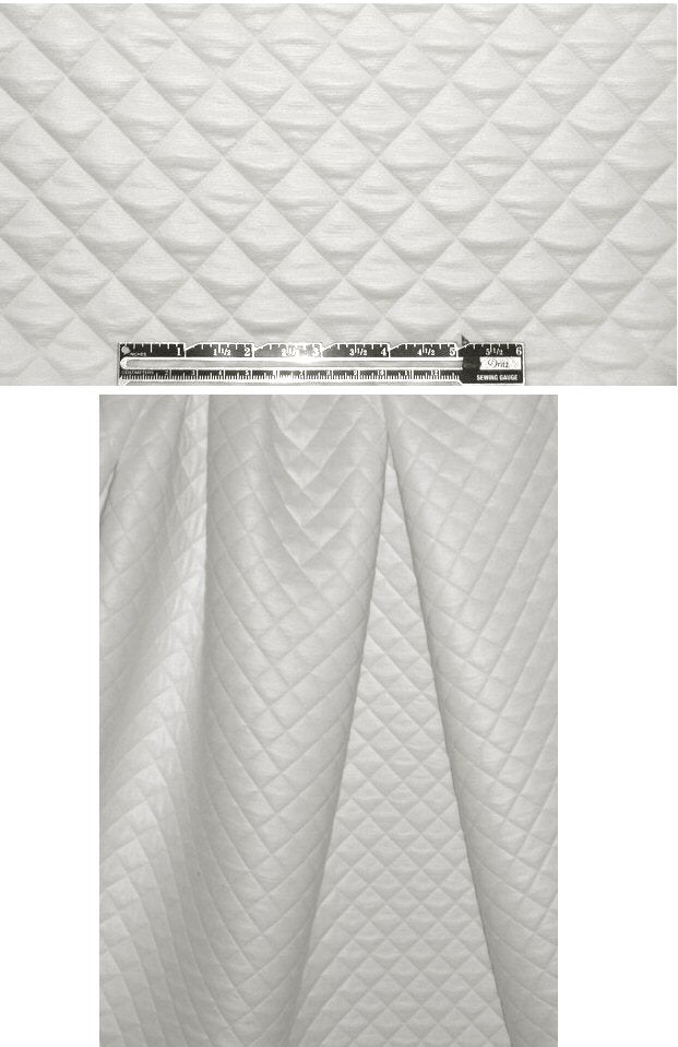diamond quilted stretch jacketwear - creamy white