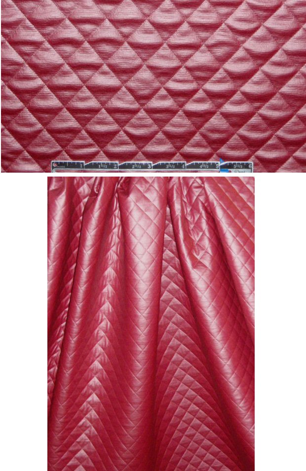diamond quilted stretch jacketwear - garnet