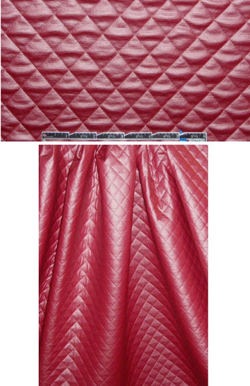 diamond quilted stretch jacketwear - garnet