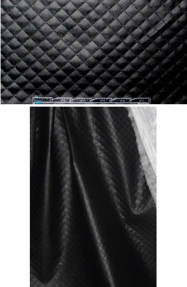 diamond quilted jacketwear - black