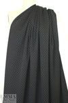 quilted diamond 3-ply knit - black/khaki 2.125 yd
