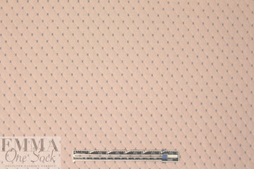 quilted diamond 3-ply knit - pink blush/graphite 1.5 yd