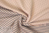 quilted diamond 3-ply knit - pink blush/graphite 1.5 yd