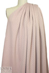quilted diamond 3-ply knit - pink blush/graphite 1.625 yd
