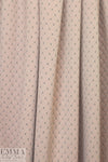 quilted diamond 3-ply knit - pink blush/graphite 1.66 yds