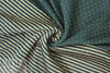 quilted diamond 3-ply knit - pine/stone 1.5 yds