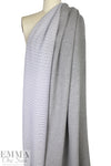 quilted diamond Oeko Tex reversible 3-ply knit - grey melange .875 yds