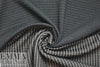 NY designer quilted grid matelasse' knit - dark charcoal 1.75 yd
