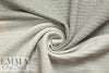 NY designer quilted grid matelasse' knit - lt. gray heather