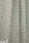 NY designer quilted grid matelasse' knit - lt. gray heather