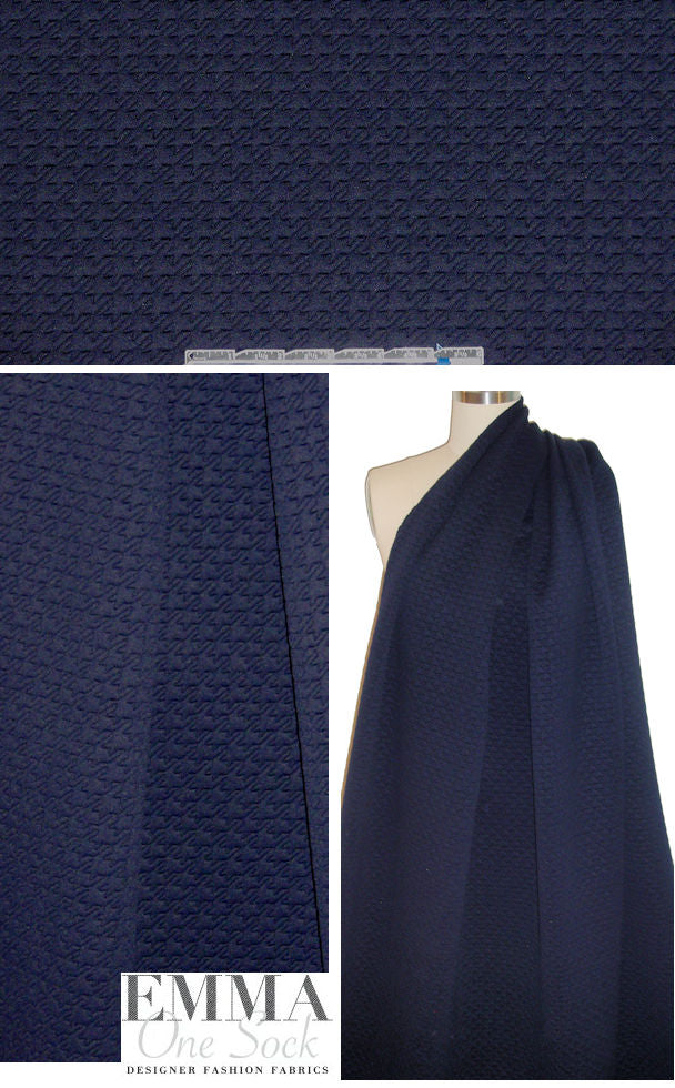 Brazil 'athleisure' 2-way stretch matelasse' - dk. navy