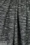 NY designer quilted-look 3-ply knit - button dots