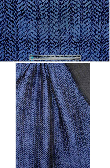 NY designer quilted jacketwear - sapphire/black