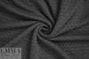 quilted cable matelasse' knit - black 1.75 yds