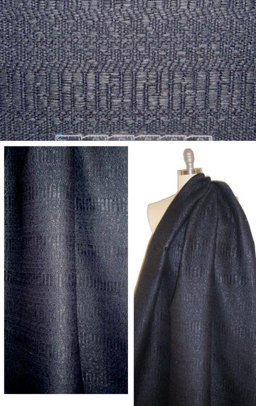 Rebecca Tay1or black fancy 'raffia' weave suiting