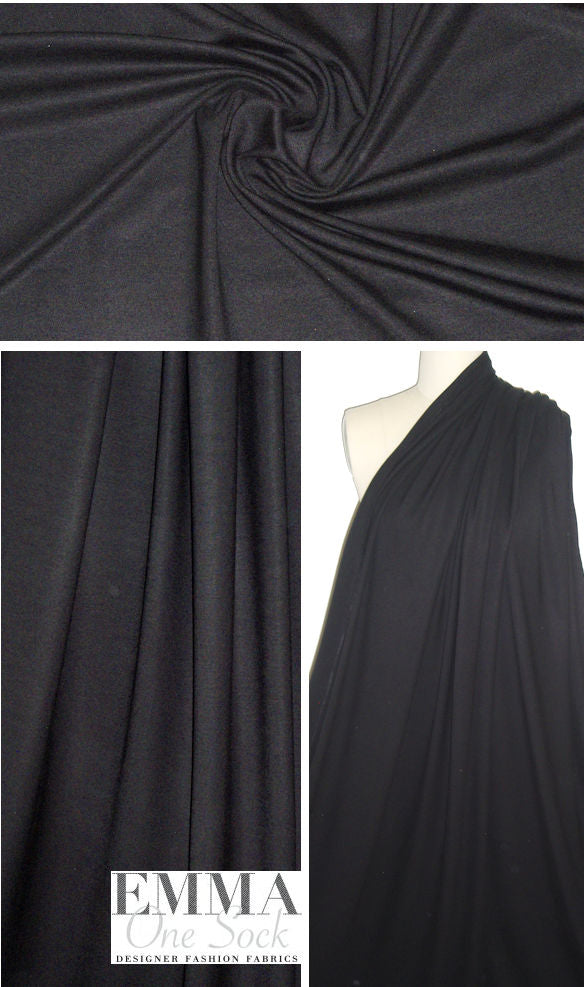 Rag & B0ne black rayon interlock 4-way knit