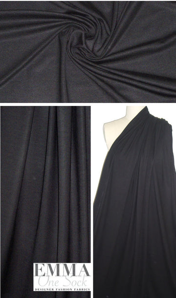 Rag & B0ne black rayon interlock 4-way knit