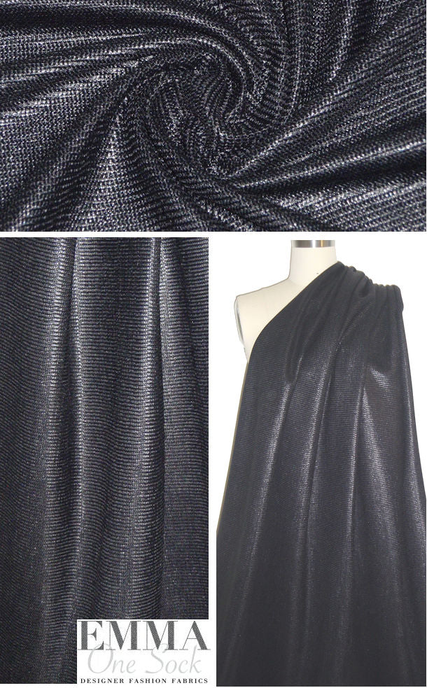 Rag & B0ne glazed-look black sweater knit