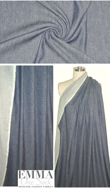 Rag & B0ne soft texture med. blue stretch denim