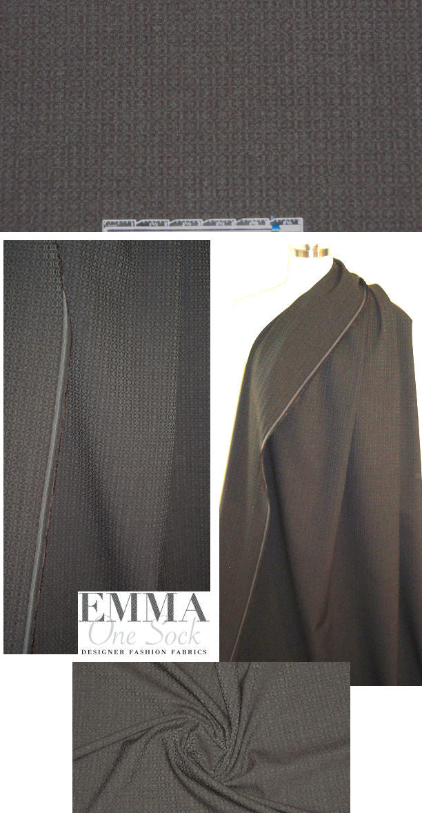 Rag & B0ne choc/gray jacquard graphic stretch woven