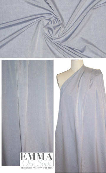 Rag & B0ne cotton chambray shirting - blue