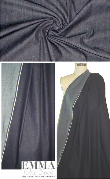 Rag & B0ne indigo blue stretch denim 1 yard