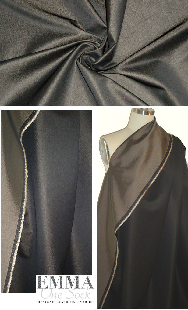 Rag & B0ne black/gold vertical stretch denim 1.66 yd