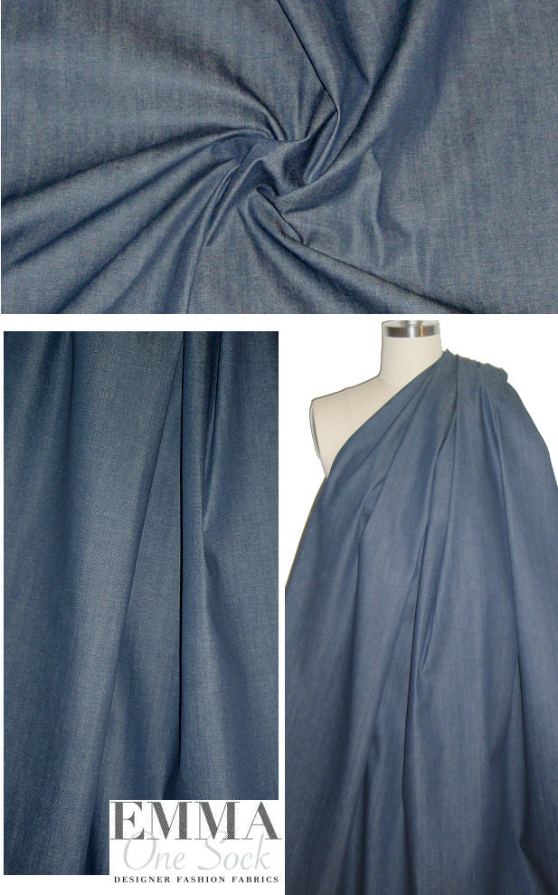 Rag & B0ne medium blue heavy stretch denim 1.66 yd