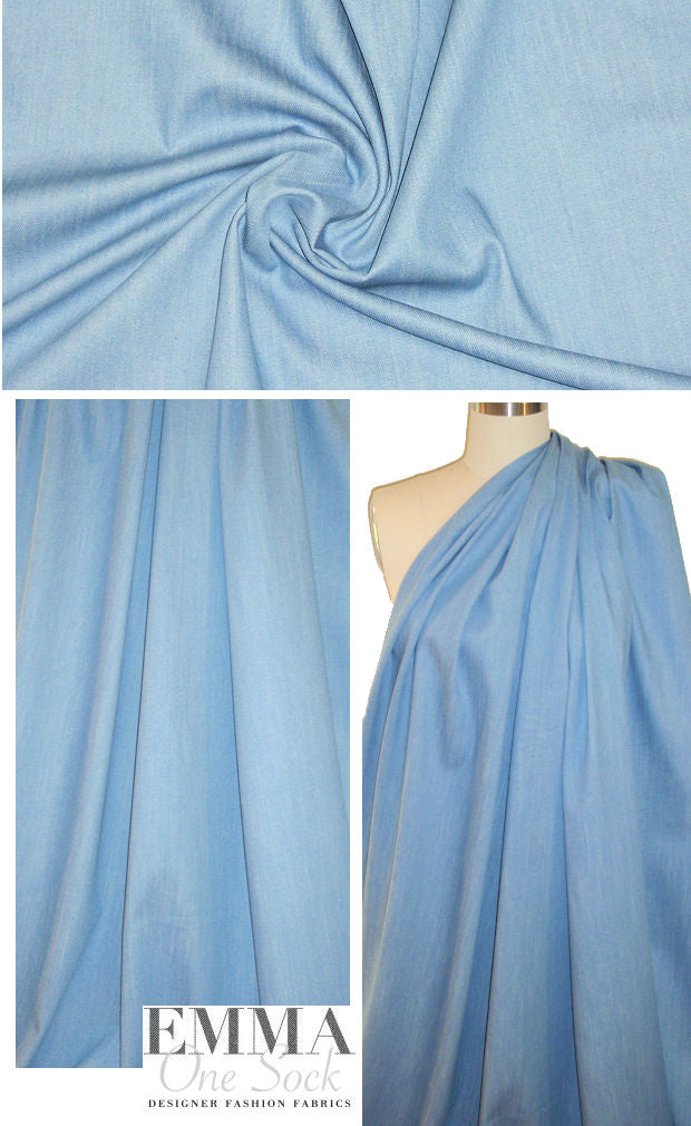 Rag & B0ne light blue stretch denim 2.5 yd