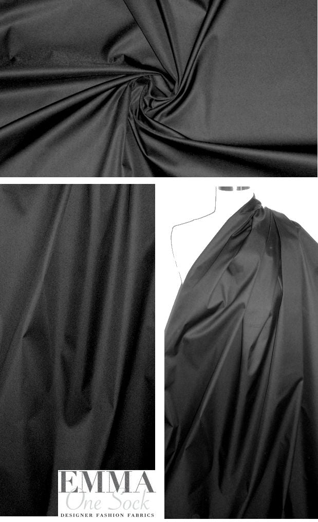 Rag & B0ne black cotton twill rainwear