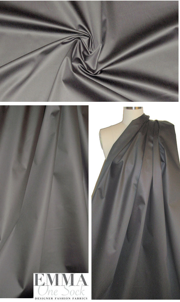 Rag & B0ne gunmetal cotton twill rainwear .75 yds