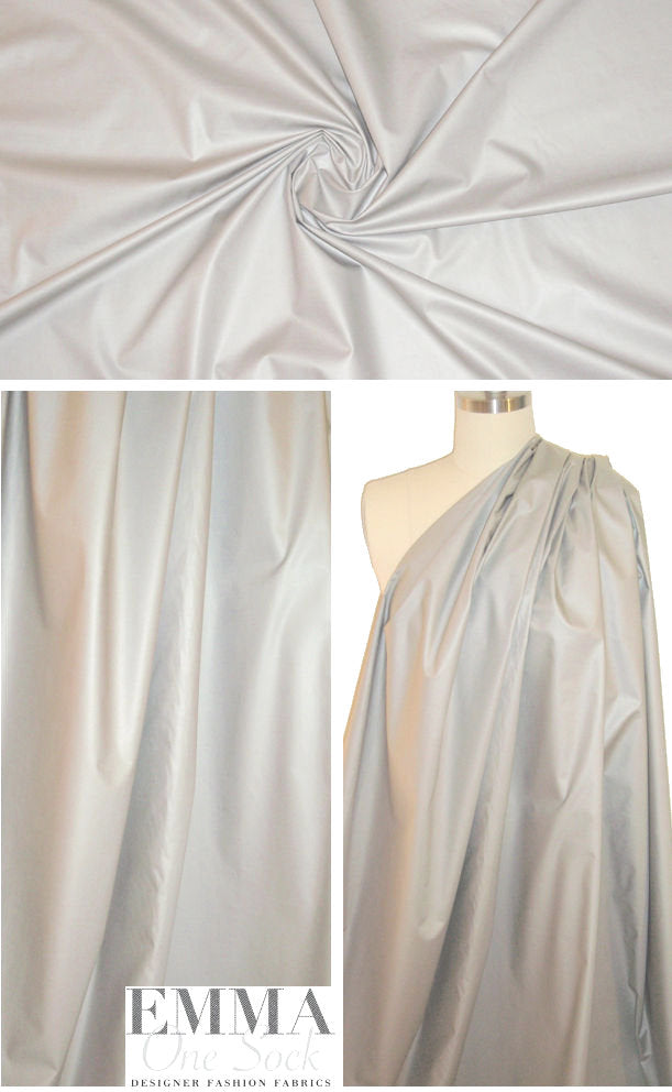 Rag & B0ne light gray cotton sateen rainwear 2.75 yd