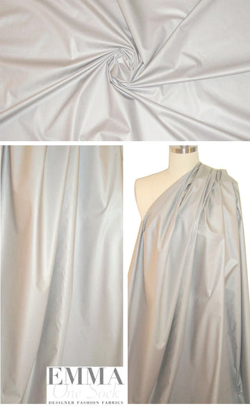 Rag & B0ne light gray cotton sateen rainwear 1.66 yd