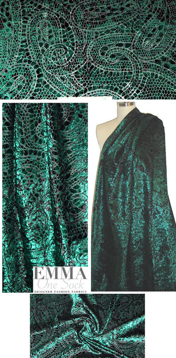Rag & B0ne emerald mosaic silk/rayon velvet suiting