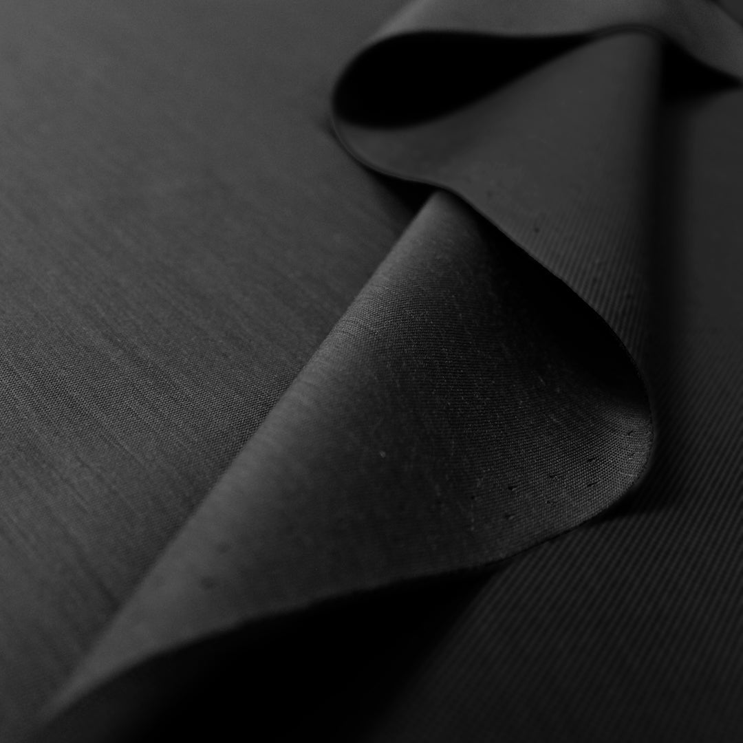 Lor0 Piana merino wool rainwear - black .75 yds