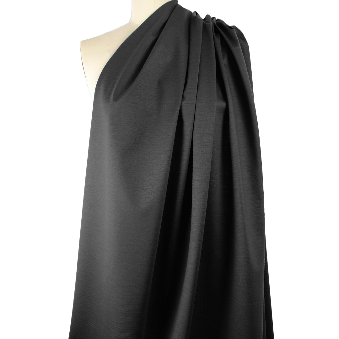 Lor0 Piana merino wool rainwear - black  .75 yds